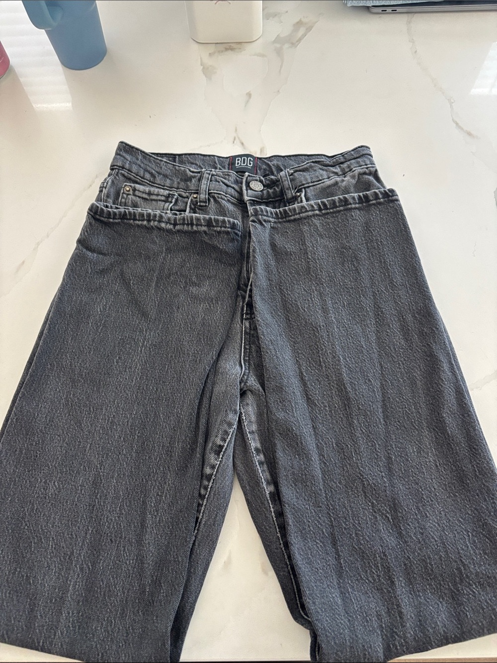 BDG By Urban Outfitters Size 27 Black Stretch Cowboy Jeans - Picture 3 of 7